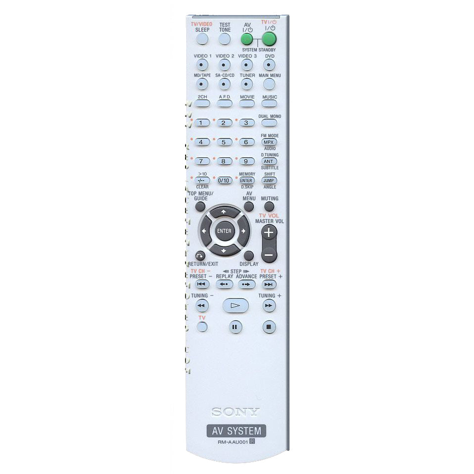Sony RMAAU001 A/V Receiver Home Theater System Remote Control - 147914712