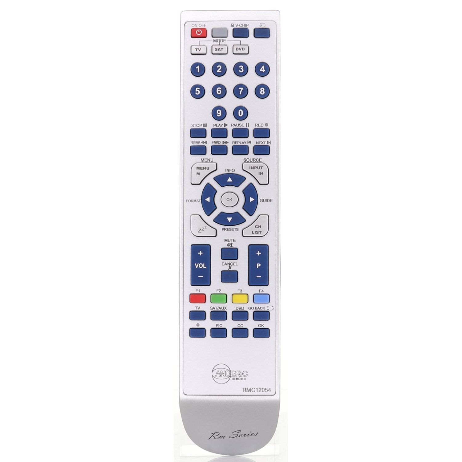 Control remoto Anderic RC2254702/01 para televisor RCA RC225 - RMC12054