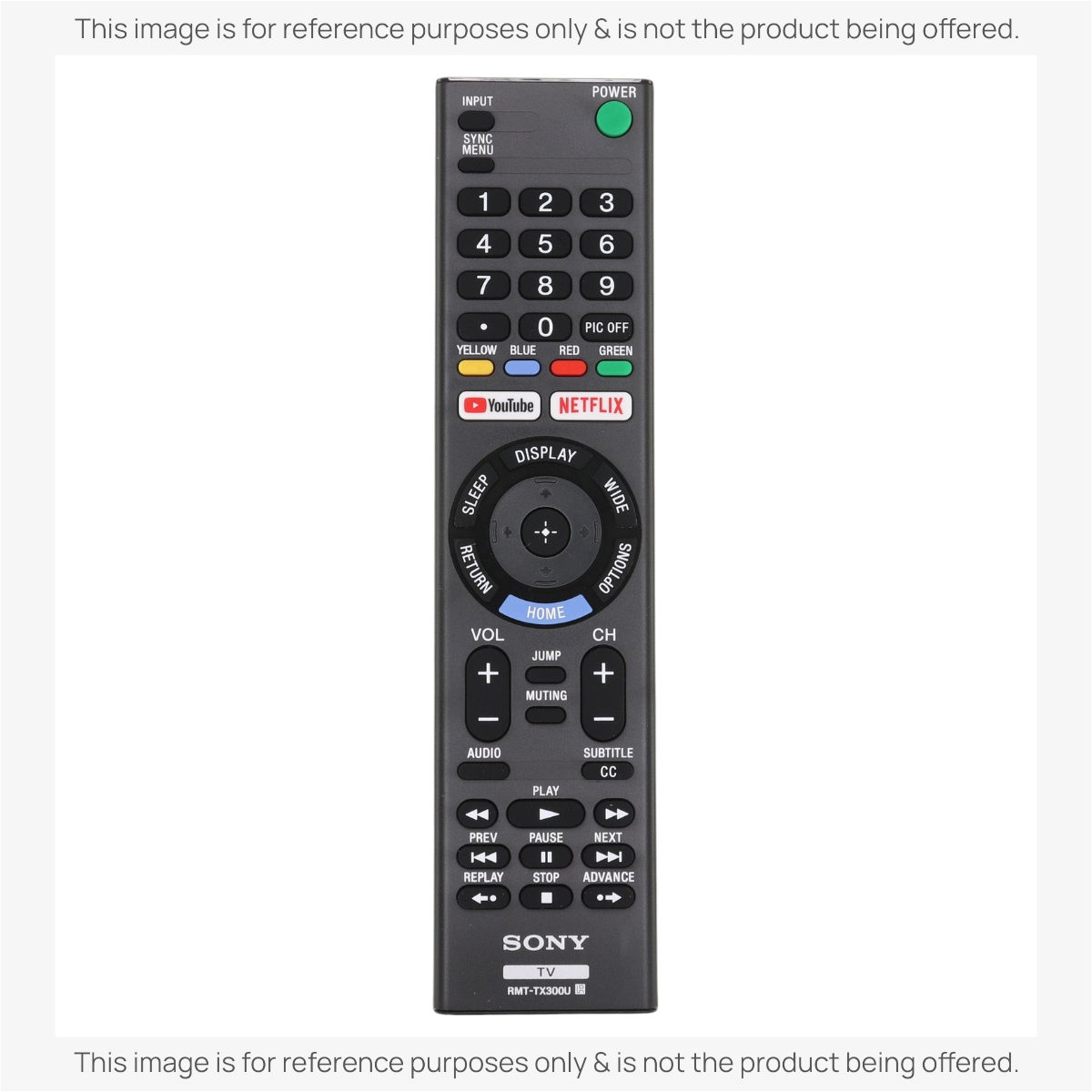 Télécommande intelligente Sony RMT-TX300U pour téléviseur | Netflix | Youtube - 1-493-312-12