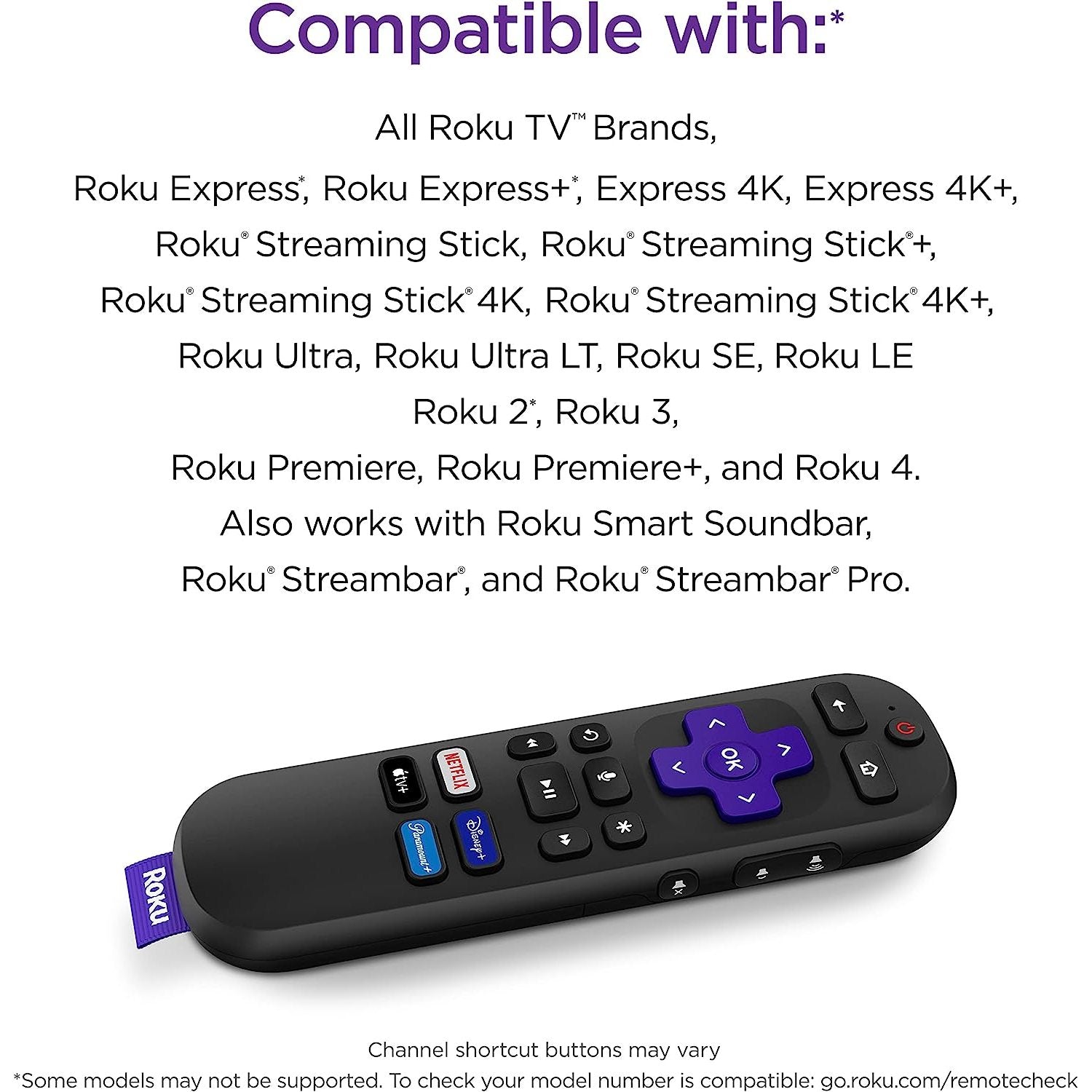 Roku RC-A1R Universal Streaming Remote Control