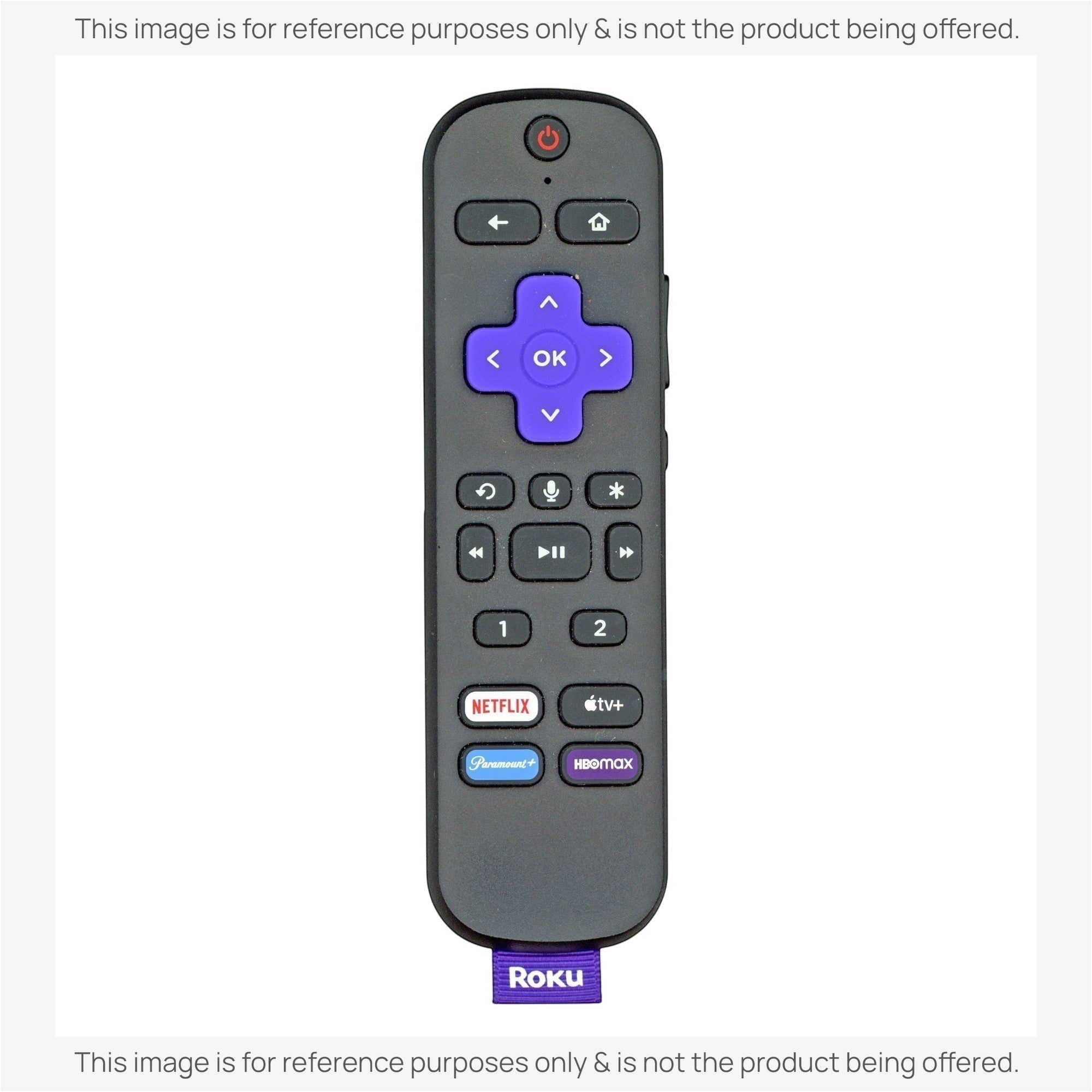 Sustituto para el mando a distancia de transmisión de TV Roku RCEL3 3026000017 [RCGZ1, SIN TOMA DE AURICULARES, TECLAS PROGRAMABLES O BUSCADOR DE MANDO]