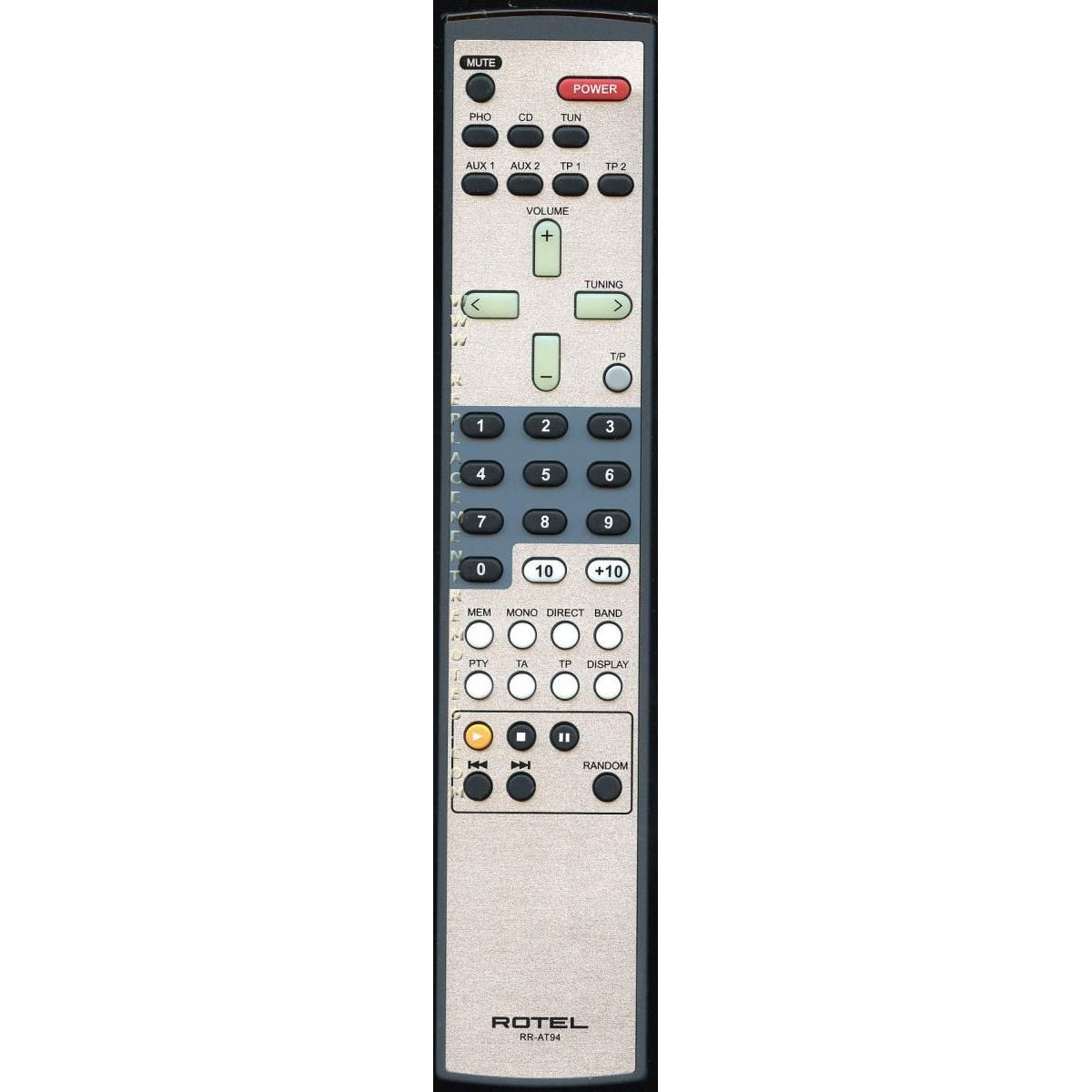 Rotel RRAT94 Audio Remote Control