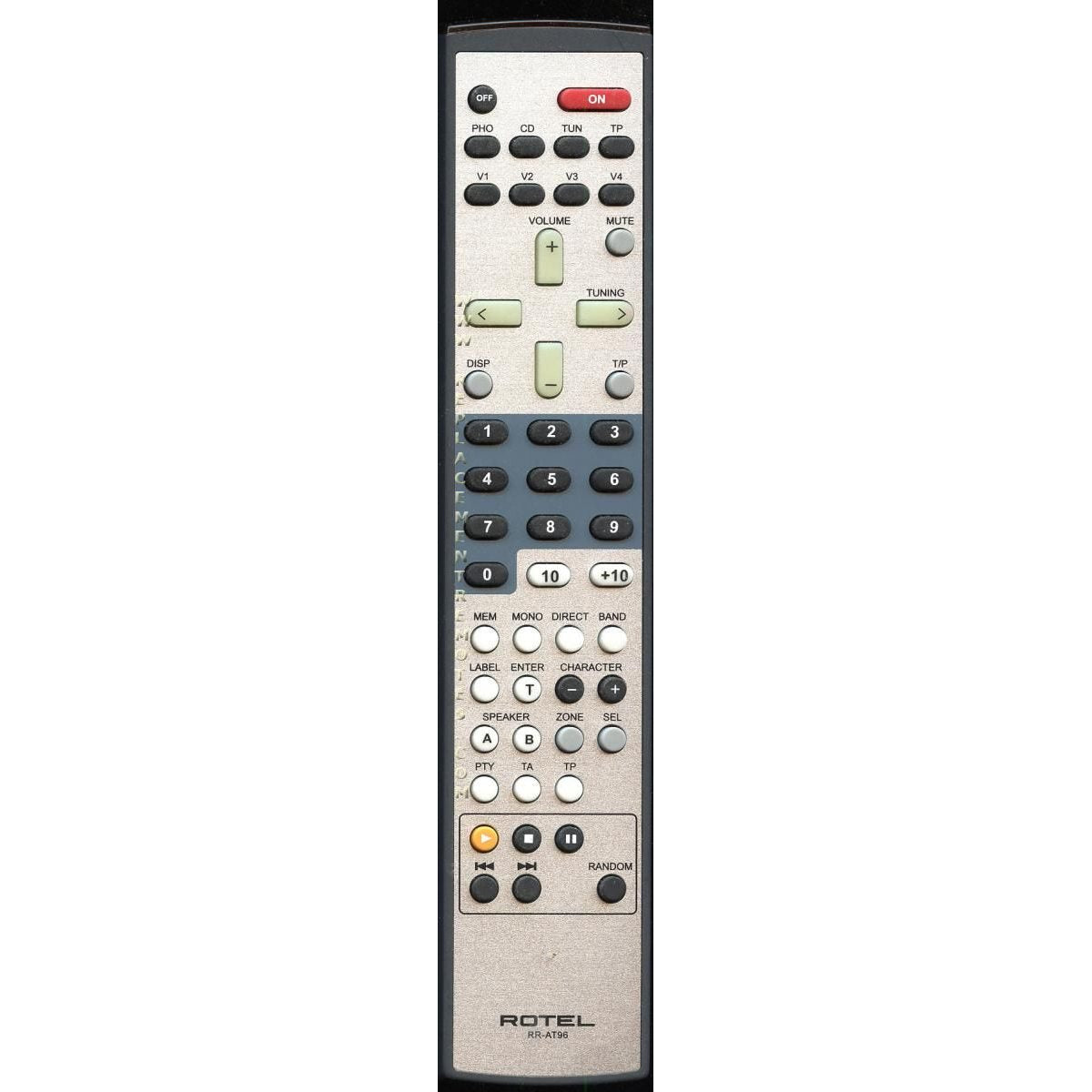 Rotel RRAT96 Receiver Remote Control