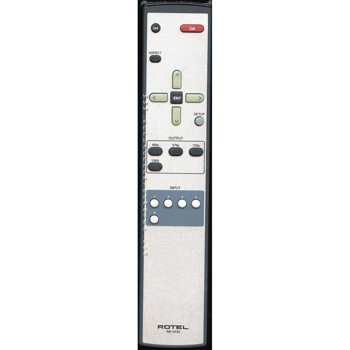 Rotel RRVE92 Audio Remote Control