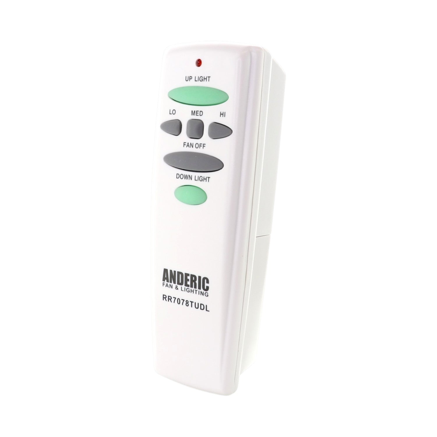 Mando a distancia para ventilador de techo Anderic RR7078TUDL / HD6-UD (UC7078T) para Hampton Bay | CHQ7078T | Luz superior | Luz inferior