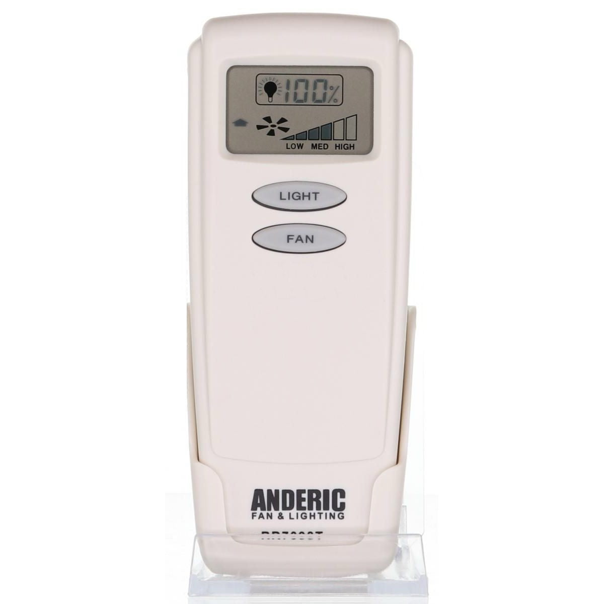 Anderic RR7099T Replacement Ceiling Fan Remote Control with LCD | CHQ8BT7098T