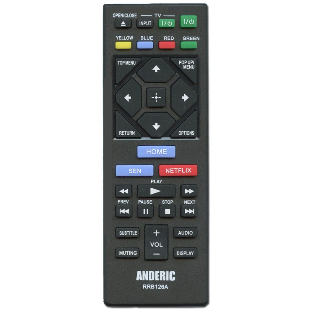 Control remoto Anderic RRB126A para Blu-ray de Sony 