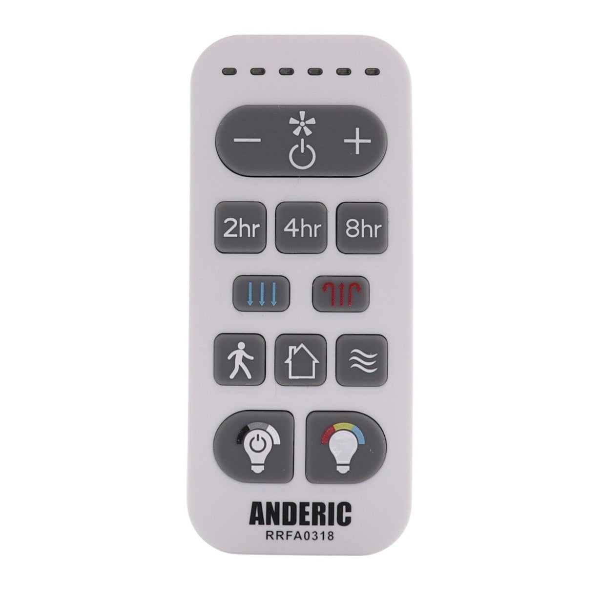 [Pre-order, Click "Email me when available" Coming December 2025] Anderic RRFA0318 Ceiling Fan Remote Control for Harbor Breeze FA0198 | Arbormere 60-in  | Queensdale 60-in | Outermark 60-in - A25-FA0198A