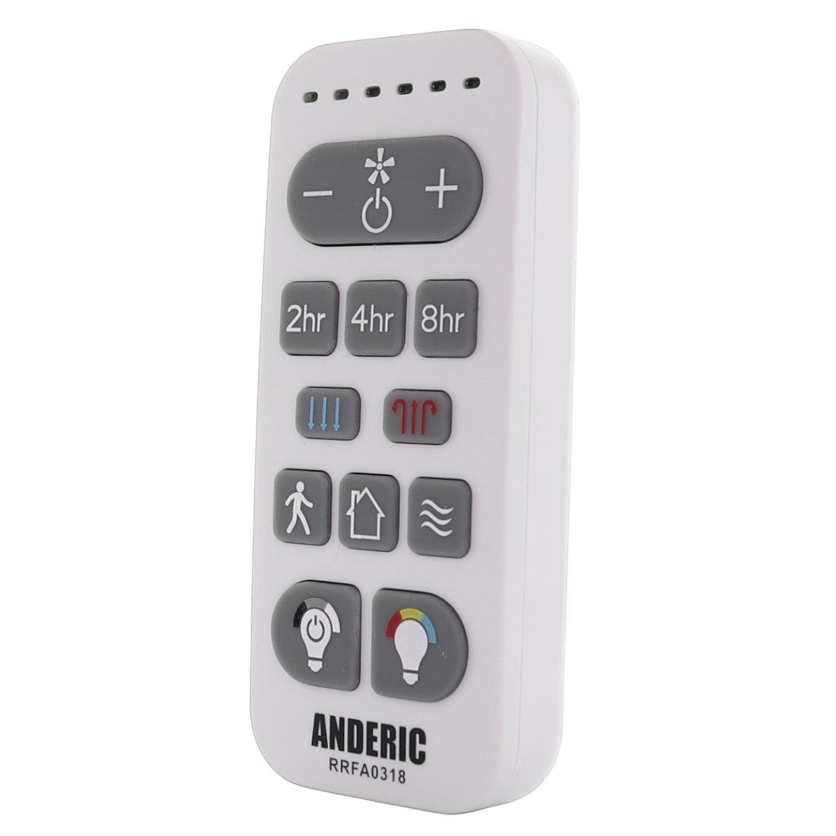 Control remoto de ventilador de techo Anderic RRFA0318 para Harbor Breeze FA0198 | Arbormere 60 pulgadas | Queensdale 60 pulgadas | Outermark 60 pulgadas - A25-FA0198A