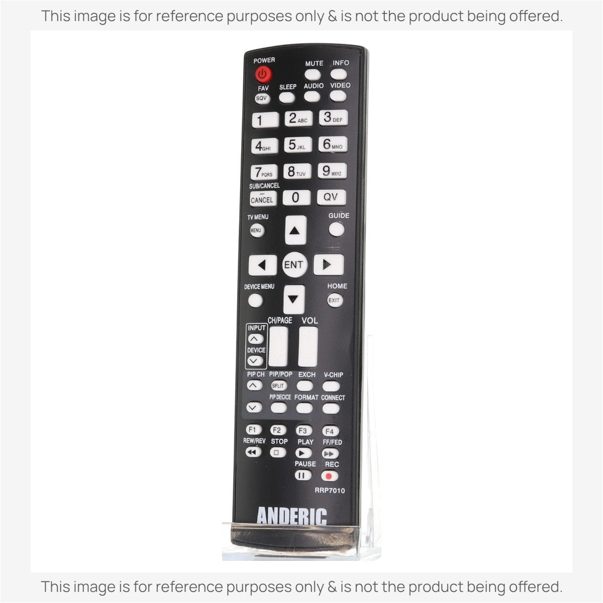 Mando a distancia de repuesto Anderic RRP7010 para televisores Mitsubishi 290P137010 y otros