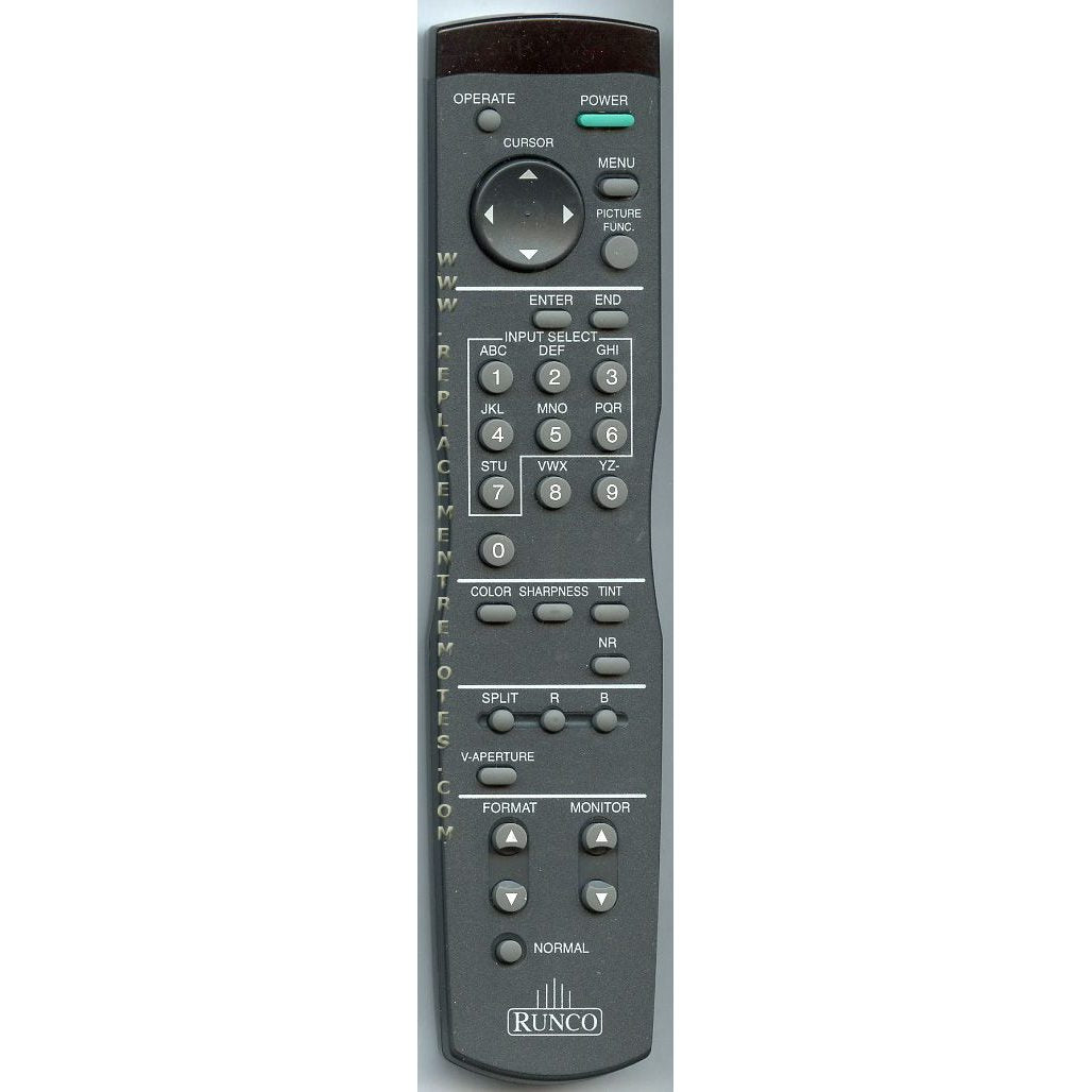 Télécommande pour projecteur Runco RCNN69