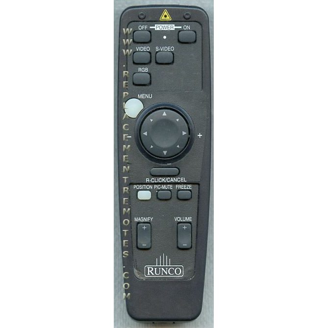 Télécommande pour projecteur Runco RUNC004