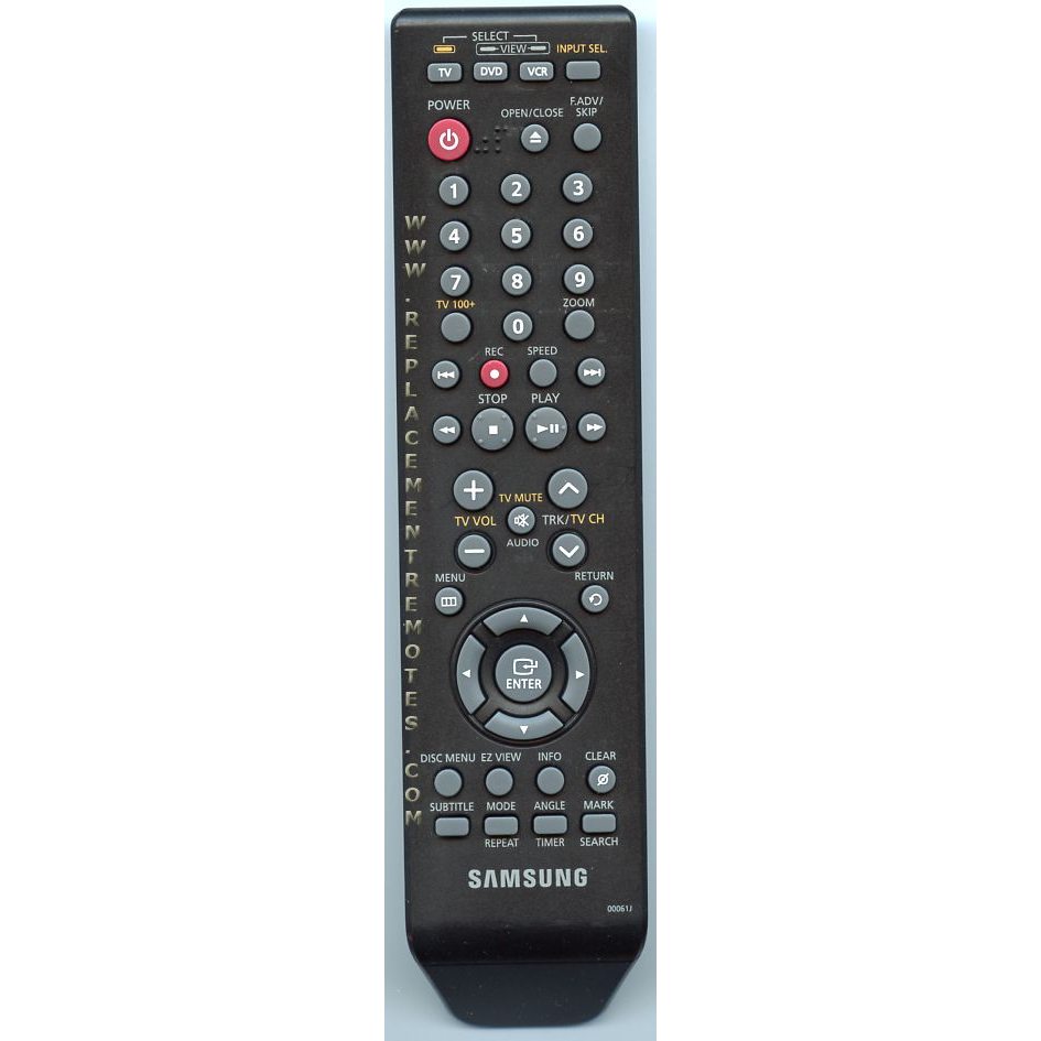 Samsung 00061J DVD/VCR Remote Control
