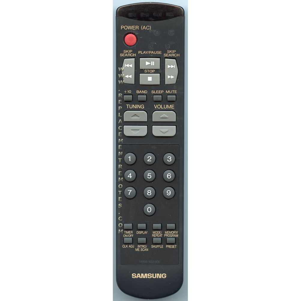 Samsung 14909503900 VCR Remote Control