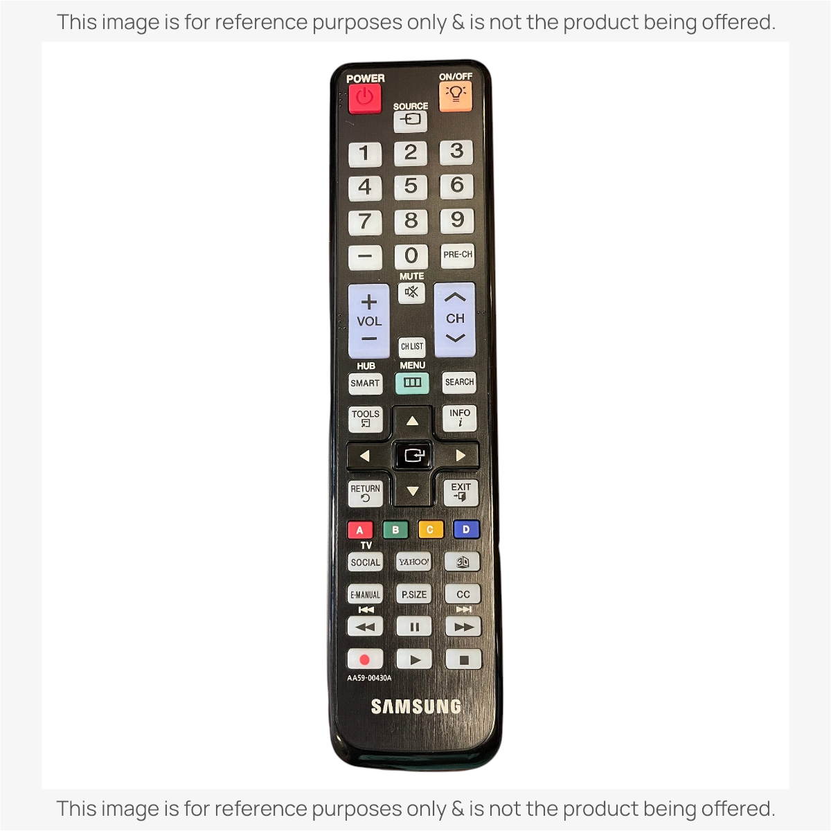 Anderic Substitute for Samsung AA59-00430A TV Remote Control - AA5900430A [RR580A]