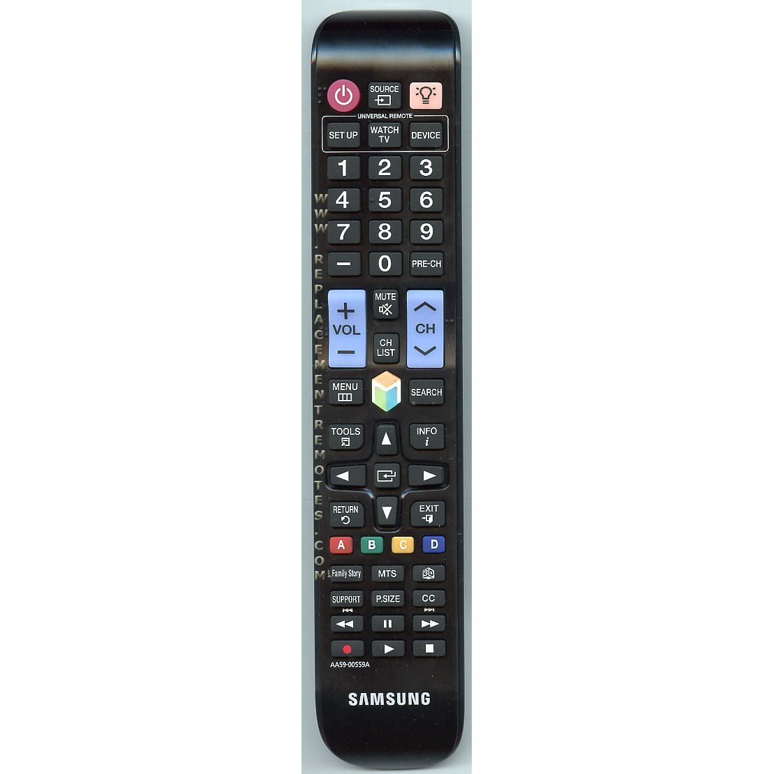 Samsung AA59-00559A TV Remote Control - AA5900559A