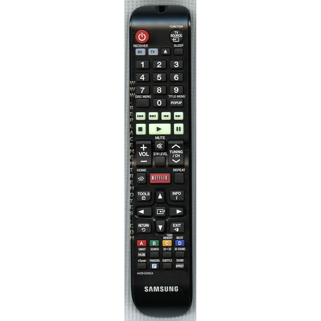 Samsung AH59-02402A Blu-ray Home Theater Remote Control - AH5902402A