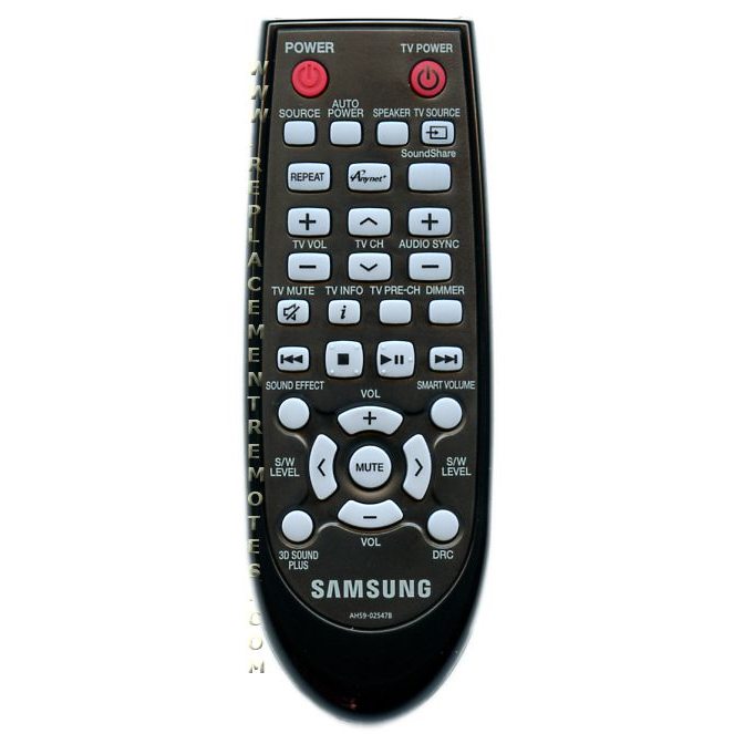 Samsung AH59-02547B Sound Bar Remote Control - AH5902547B
