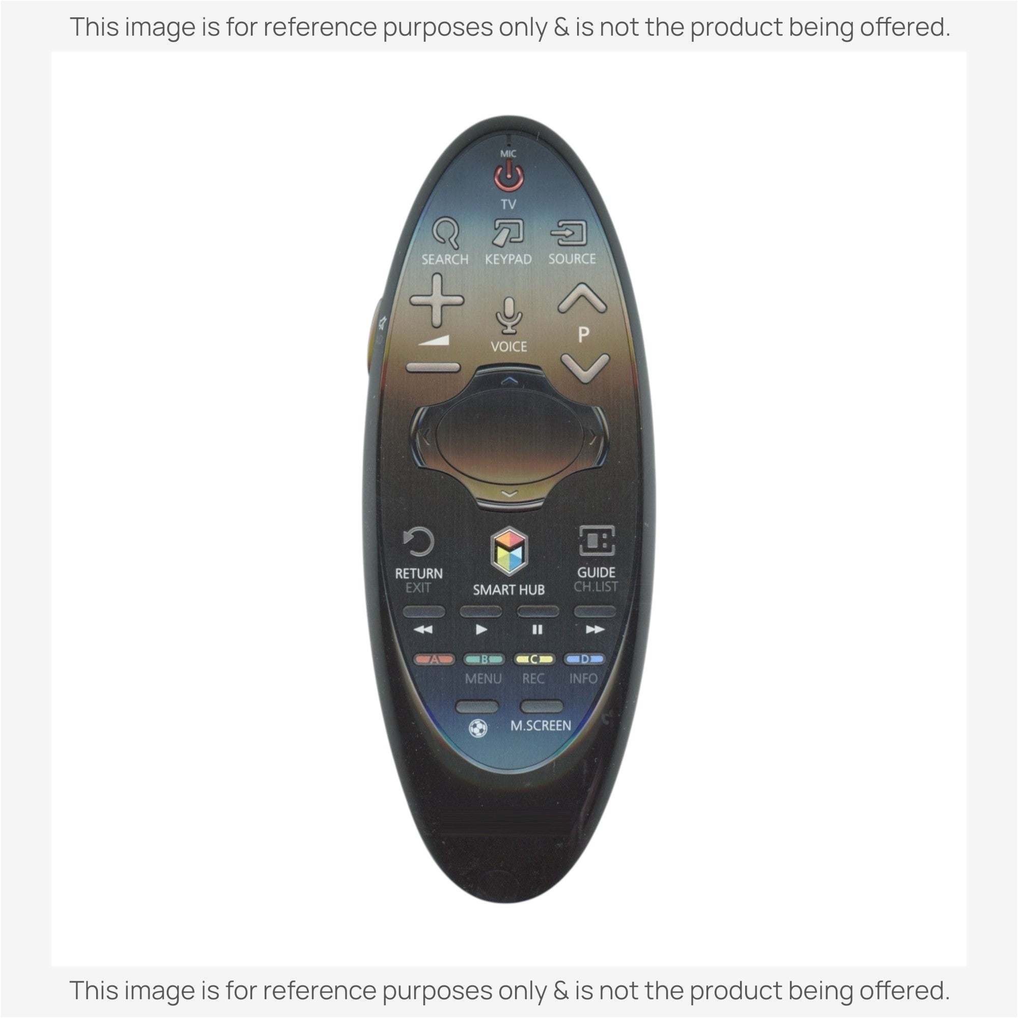 Remplacement pour la télécommande de Smart TV Samsung BN59-01185B avec curseur - BN5901185B [SR7557, Pas de reconnaissance vocale]