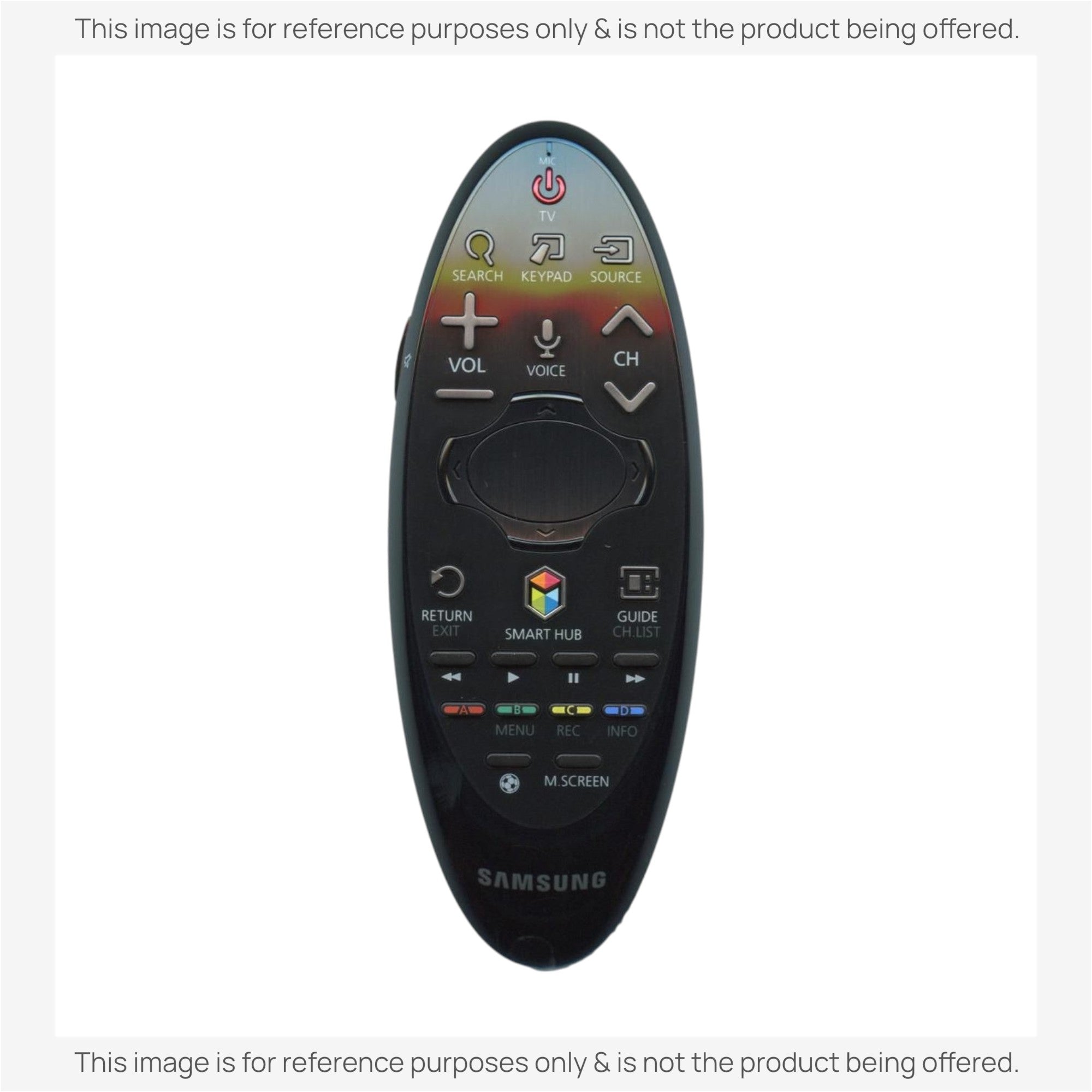 Sustituto del control remoto de Smart TV Samsung BN59-01185H con cursor - BN5901185H [SR7557, sin voz]