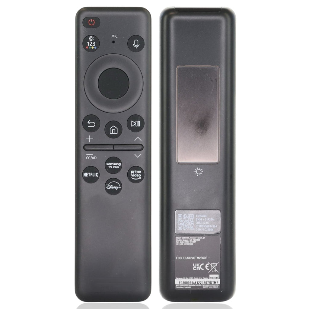 Solar Panel Remote Samsung BN59-01432A / TM2360E 2023 SOLAR SMART TV Remote Control | Sam