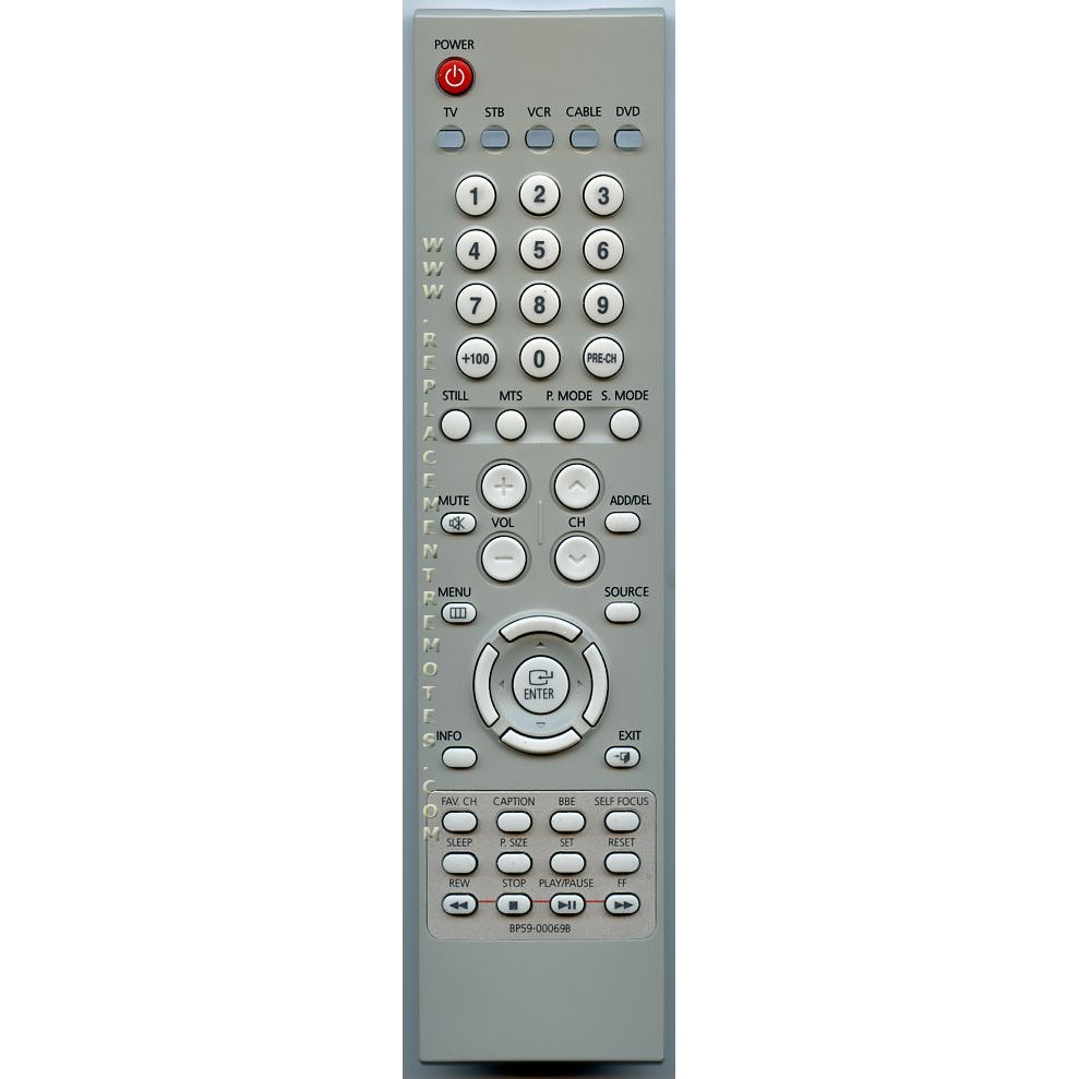 Samsung BP5900069B TV Remote Control