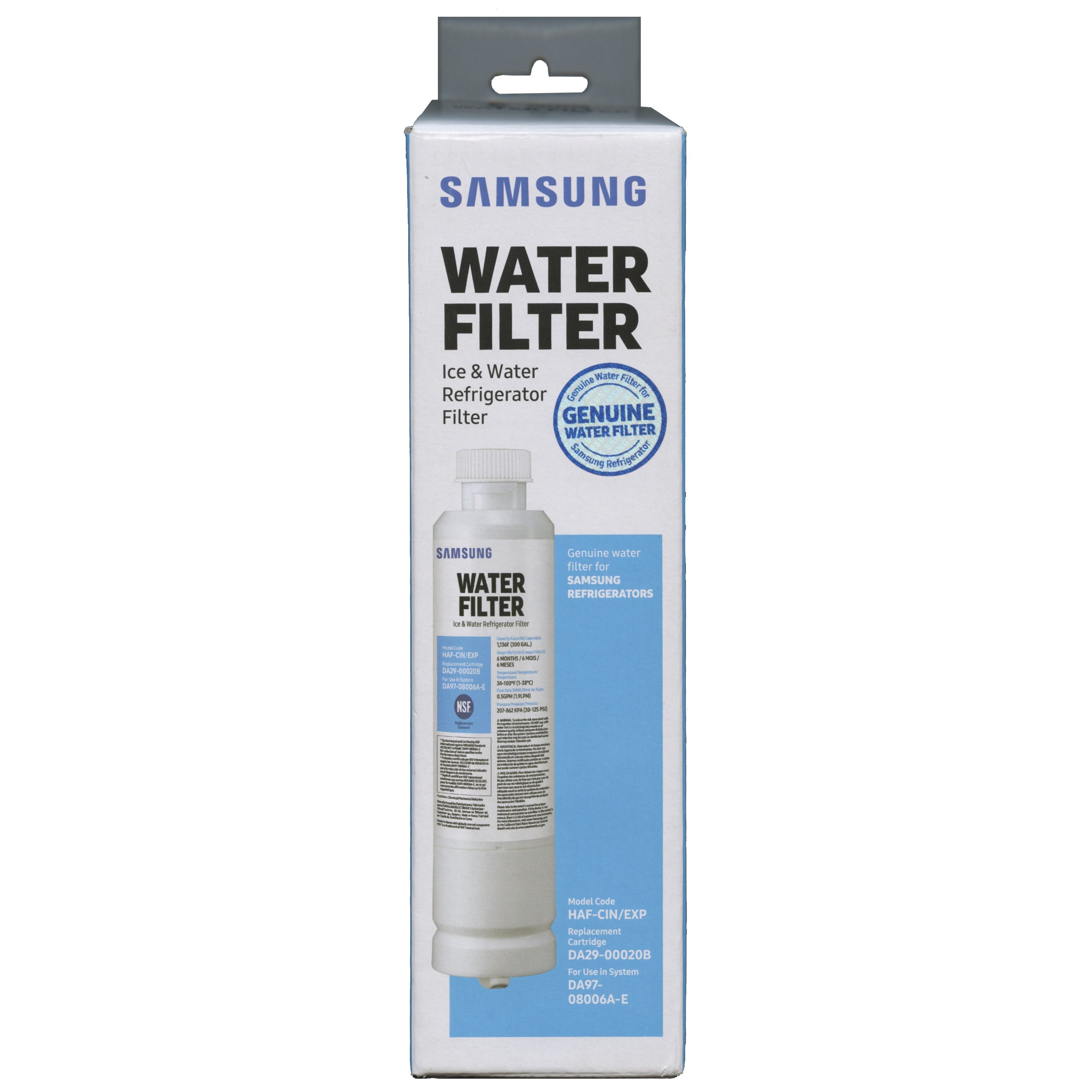 Filtro de agua de repuesto para refrigerador SAMSUNG HAFCIN/EXP DA29-00020B - HAF-CIN/EXP