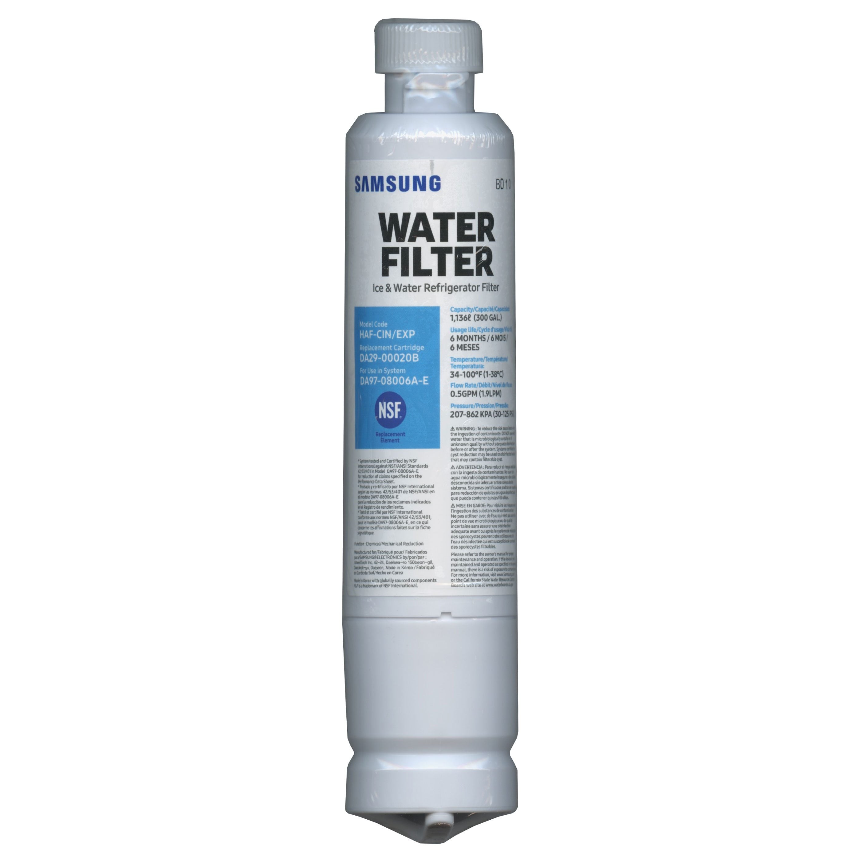 Filtre à eau de rechange pour réfrigérateur Samsung HAFCIN/EXP DA29-00020B - HAF-CIN/EXP