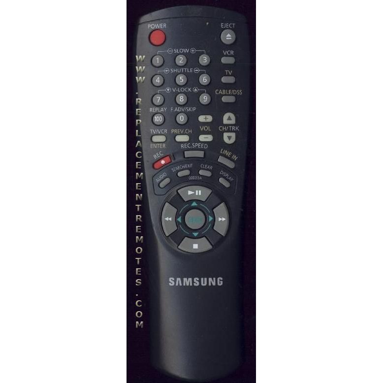 Samsung SAM0003A VCR Remote Control