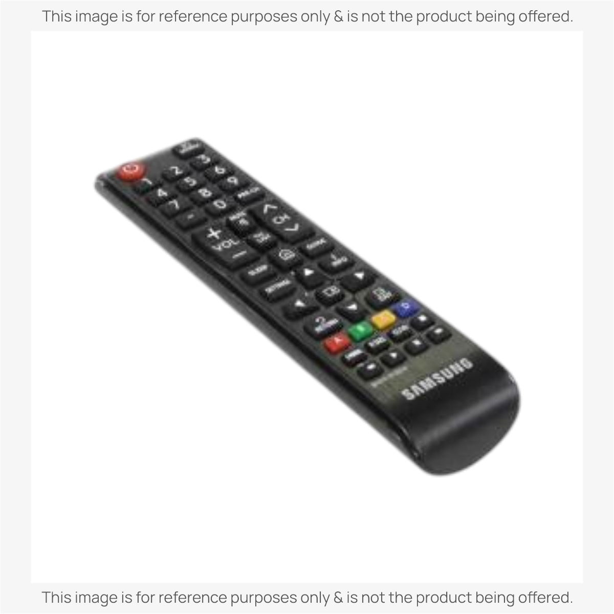 Anderic black infrared remote control for Samsung Smart TVs with dedicated Netflix, Prime Video, and TV Plus buttons.