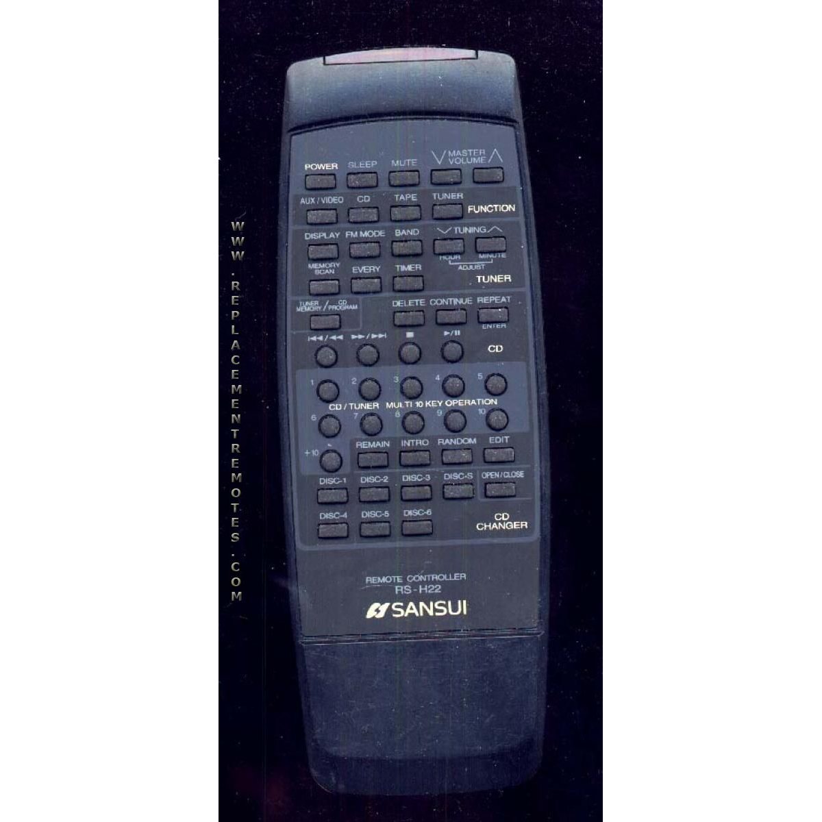 Télécommande audio SANSUI RSH22