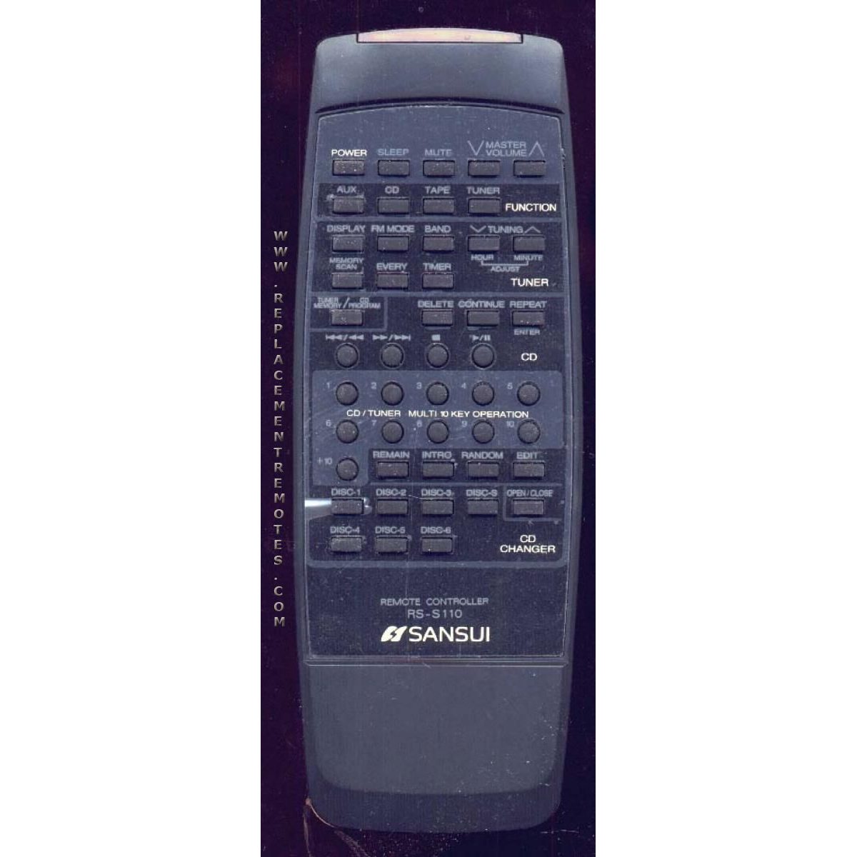Télécommande audio SANSUI RSS110