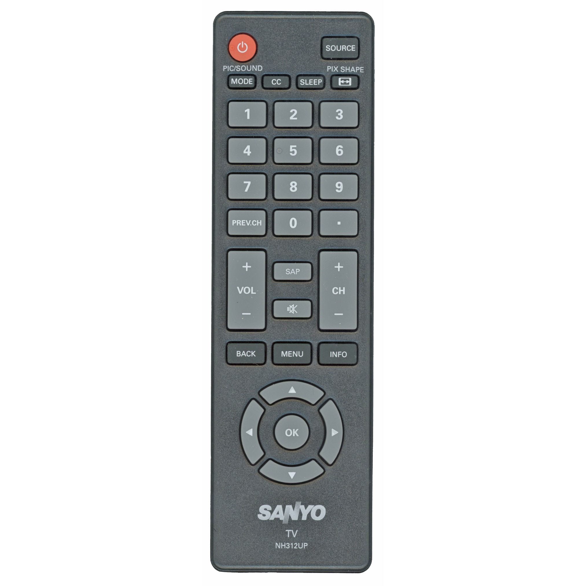 Control remoto del televisor Sanyo NH312UP