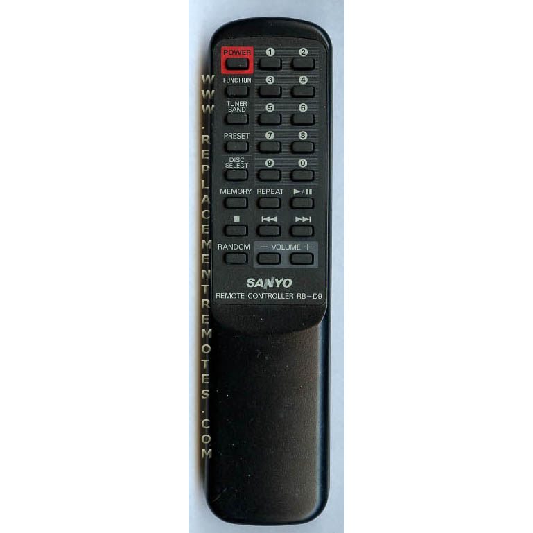 Control remoto de audio Sanyo RBD9