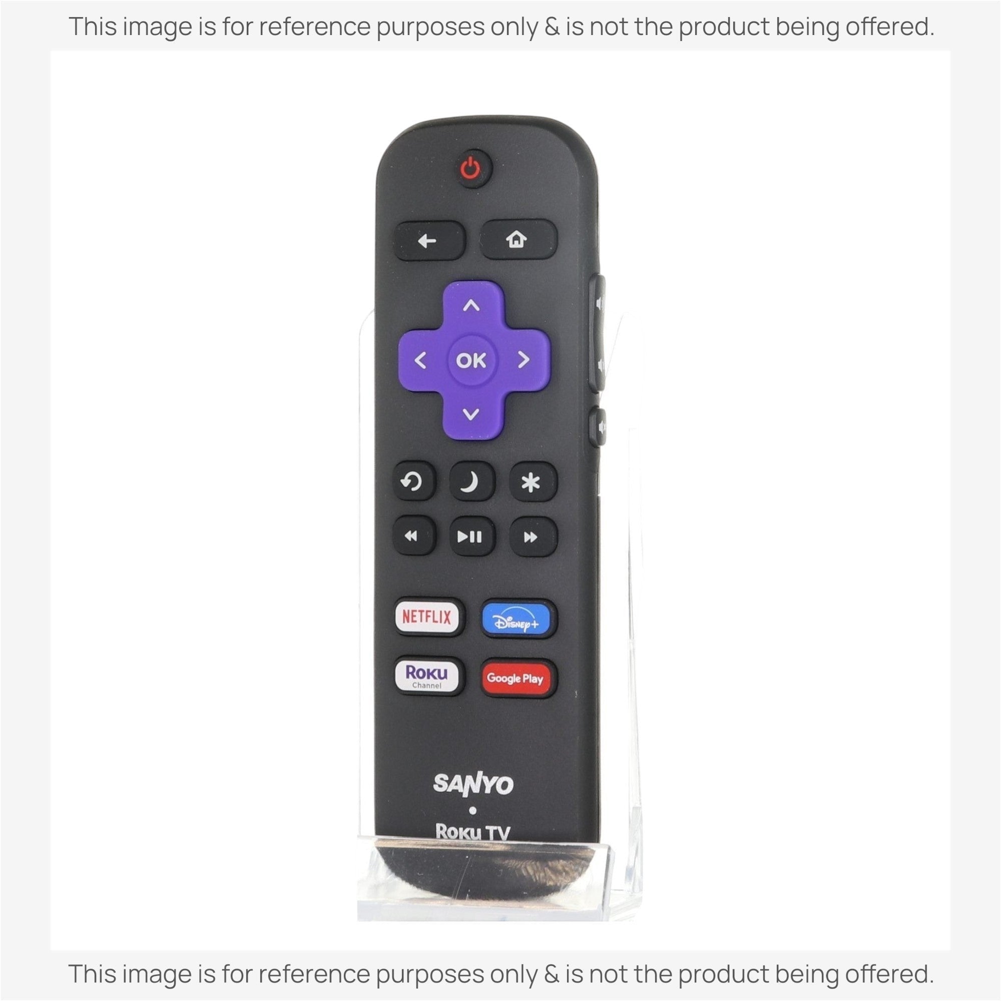 Anderic Substitute for Sanyo URMT21CND021 Roku TV Remote Control [RRLF16]