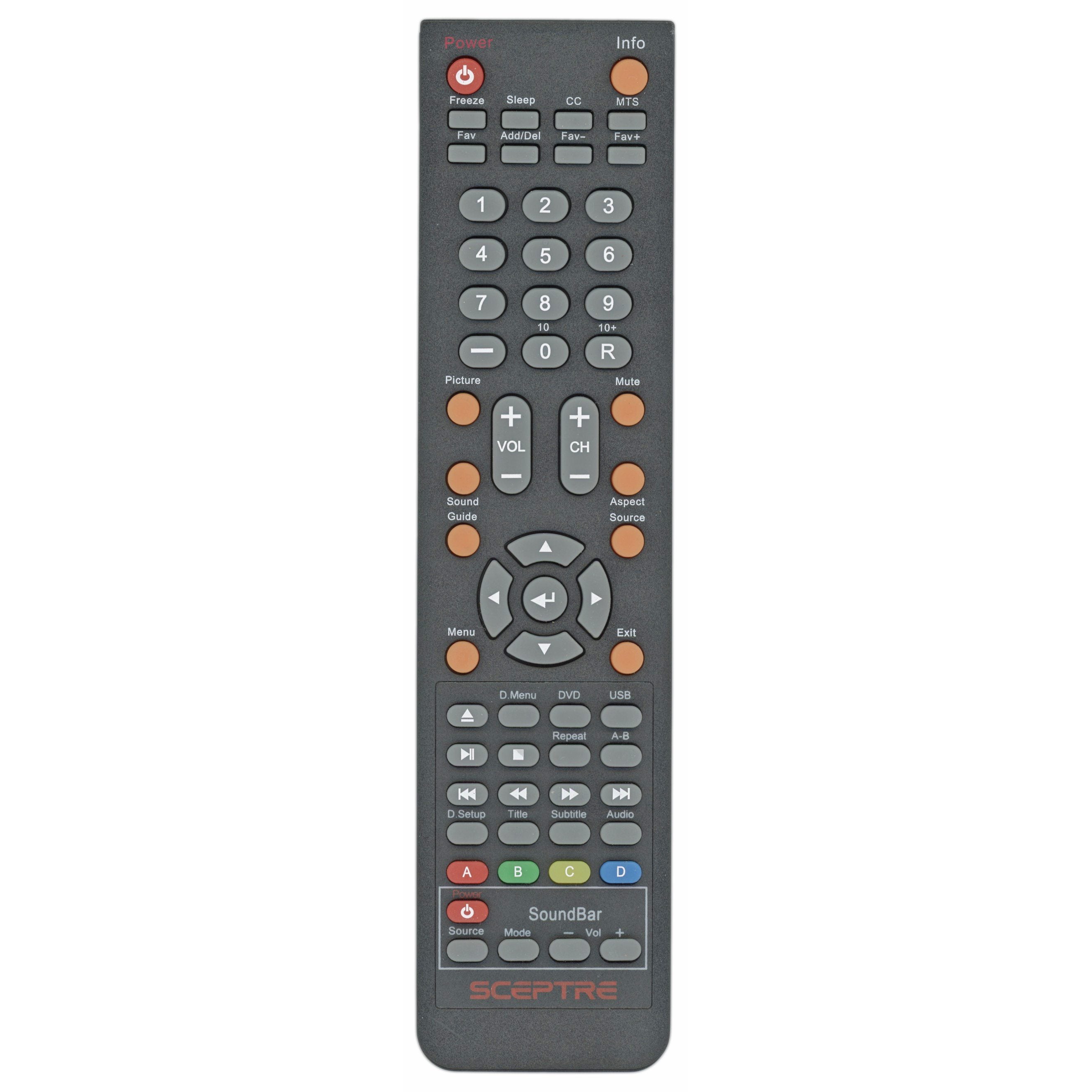 Sceptre 142022370003C TV Remote Control