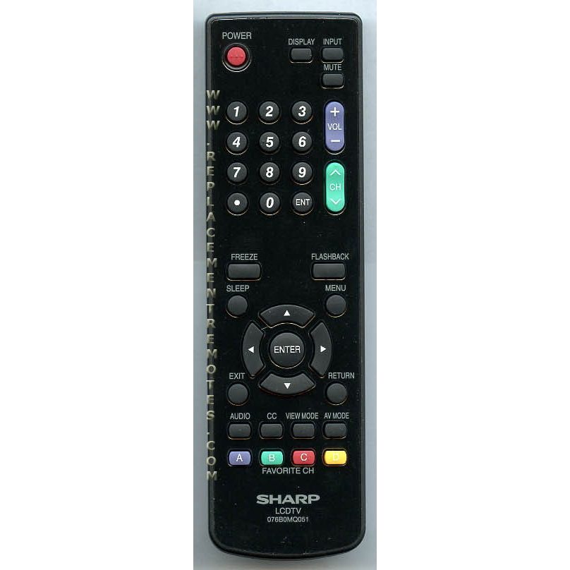 Télécommande pour téléviseur Sharp 076B0MQ051