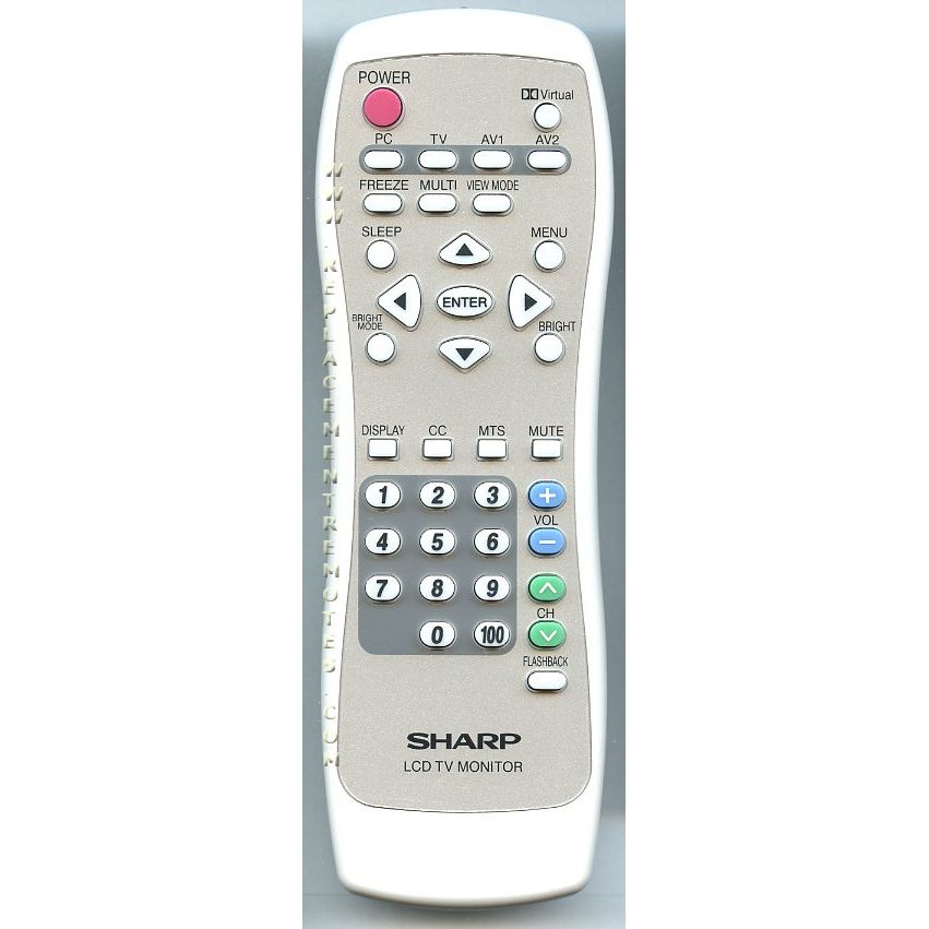 Control remoto del monitor Sharp 0LTLP67932001