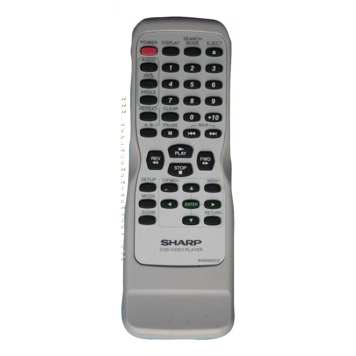 Control remoto de DVD Sharp 9HSNA932UD