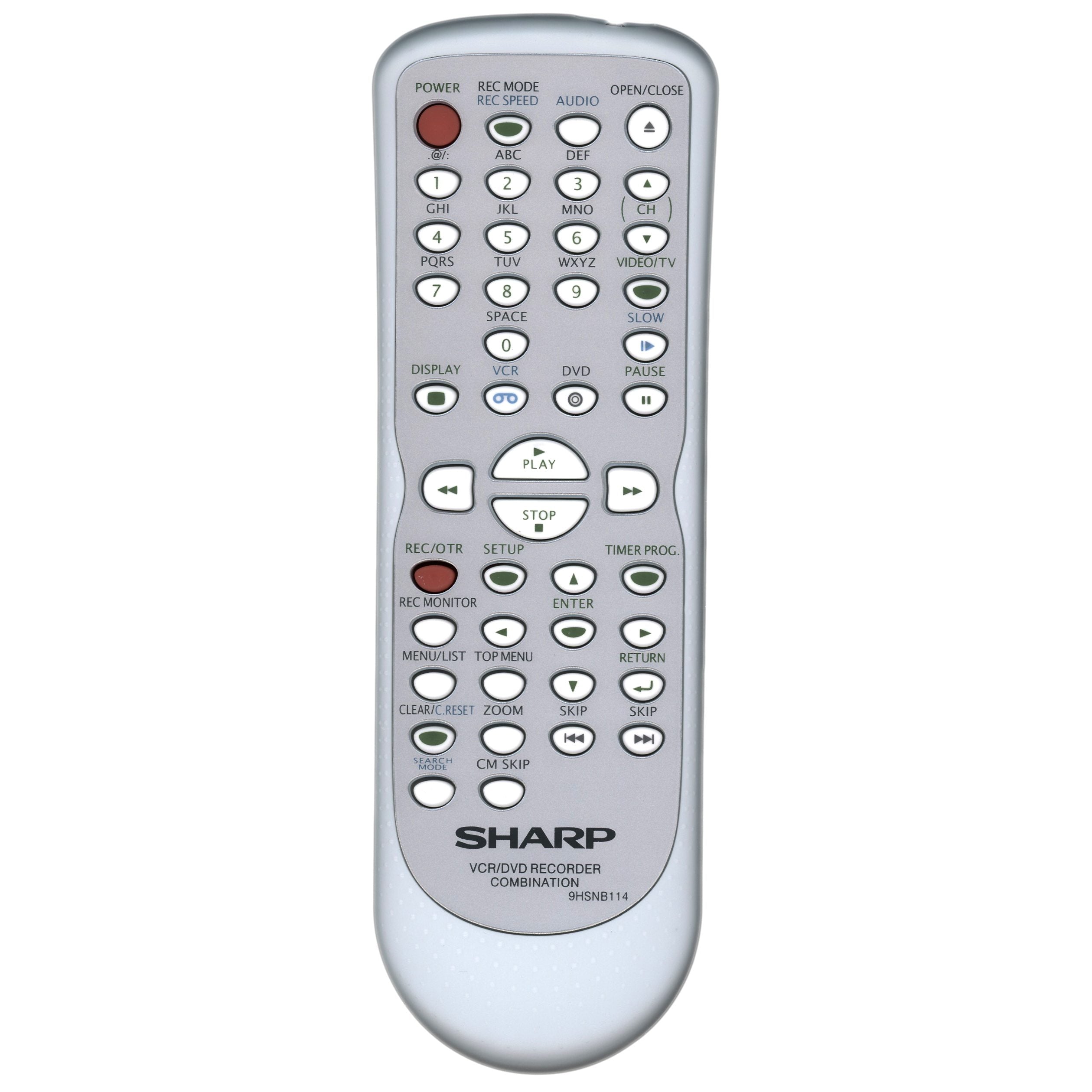Sharp 9HSNB114 DVD/VCR Remote Control - 9HSNB114UD