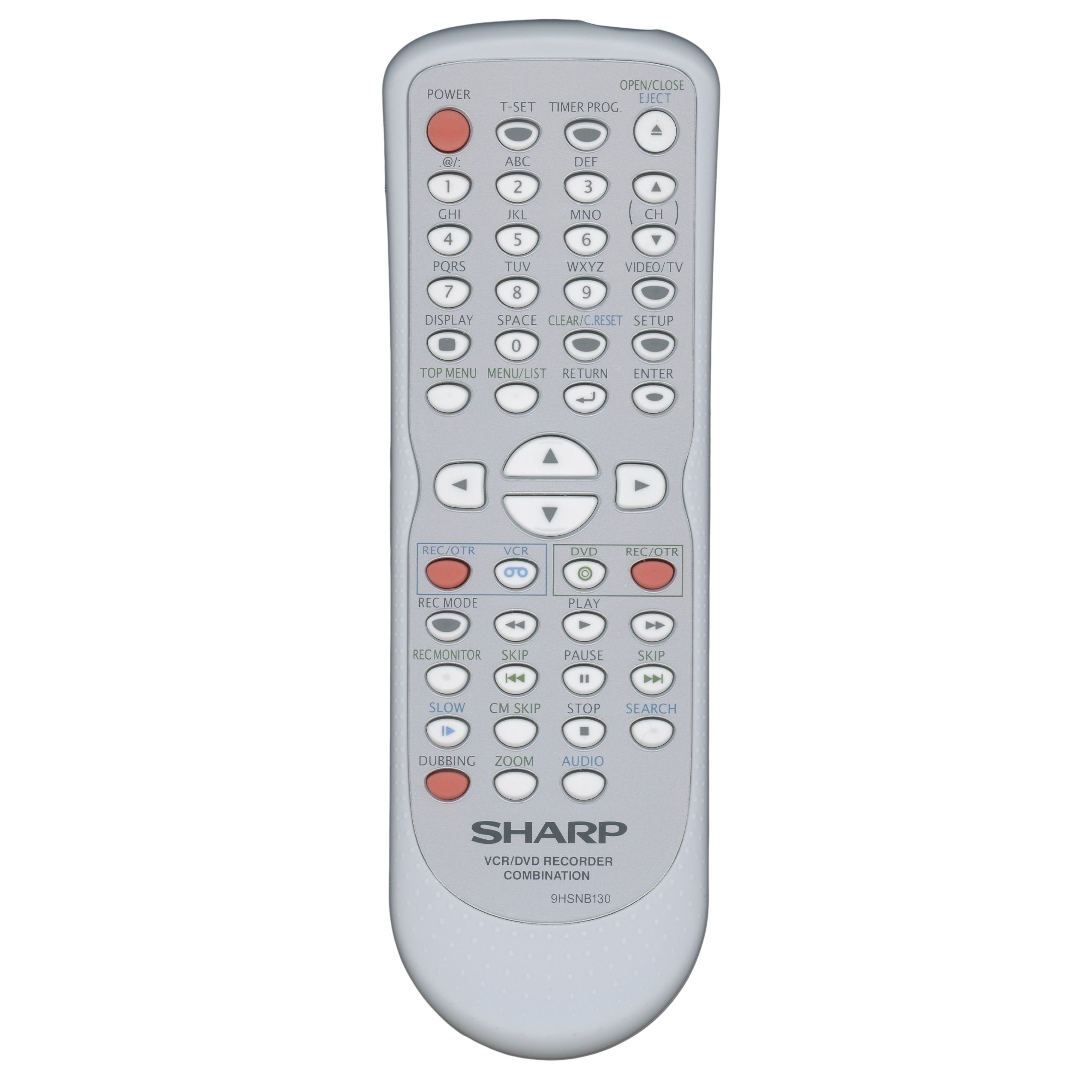 Control remoto combinado DVD/VCR Sharp 9HSNB130UD - 9HSNB130UD