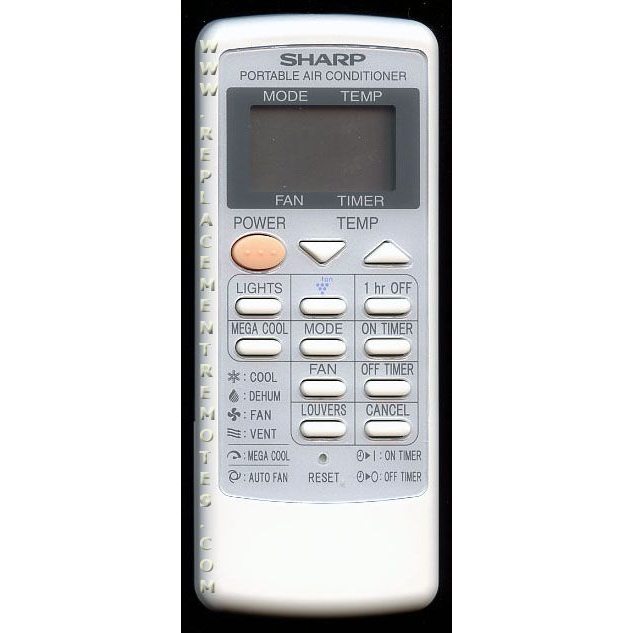 Sharp Solar Remote Control Sharp CRMCA705JBEZ Air Conditioner Remote Control