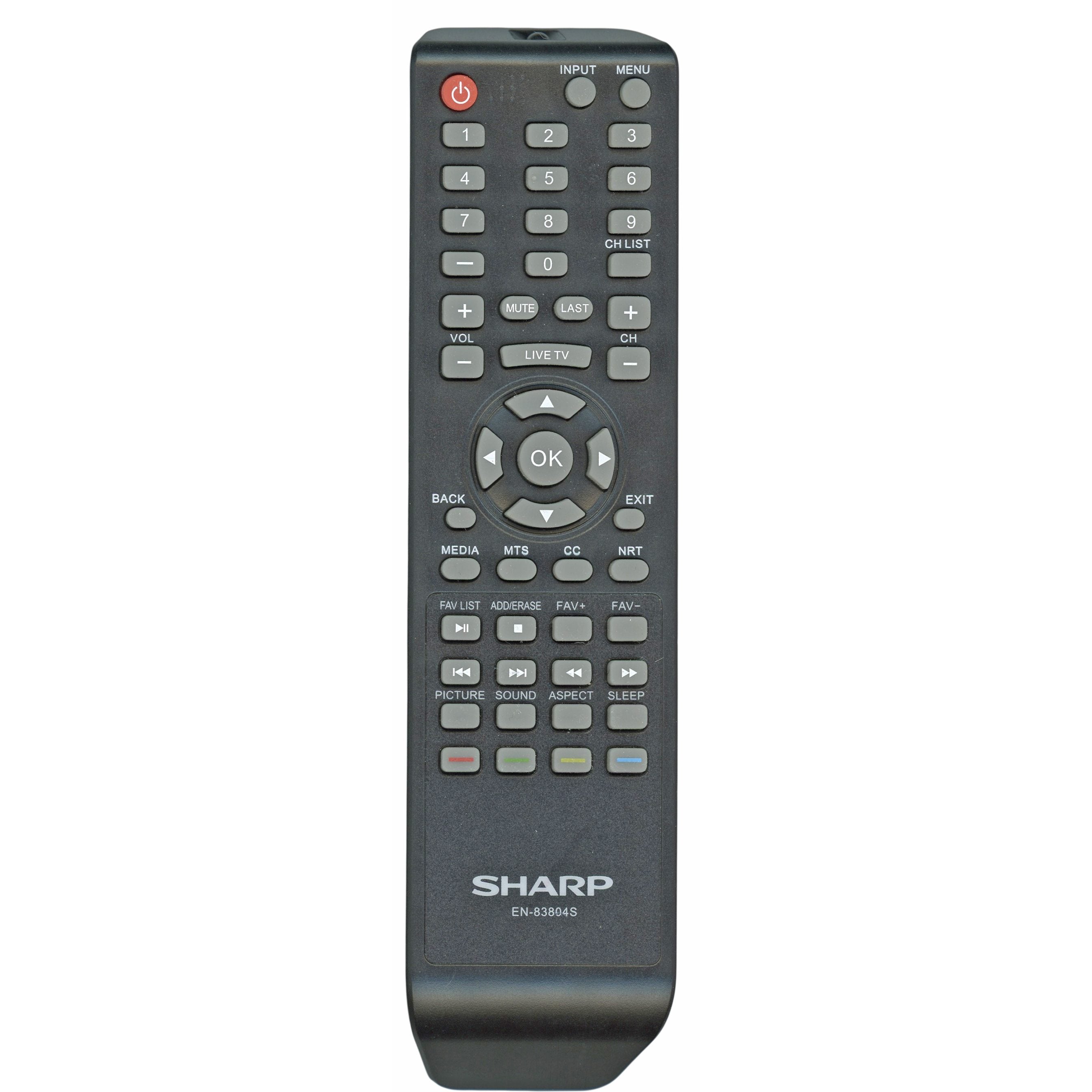 Télécommande pour téléviseur Sharp EN83804S