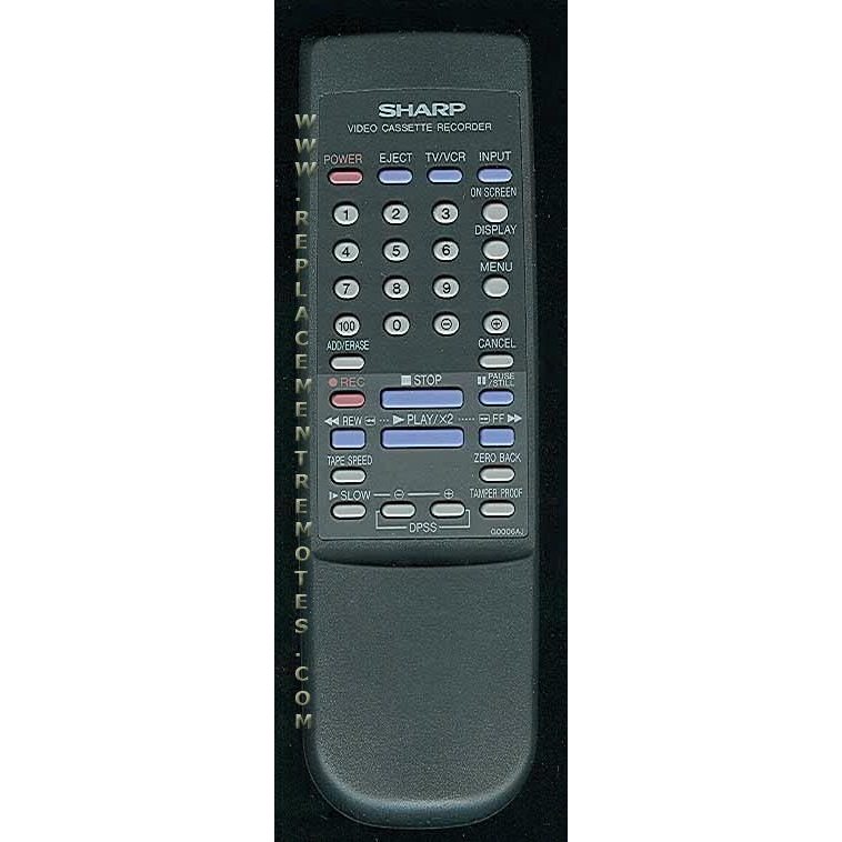 Control remoto para videograbadora Sharp G0006AJ