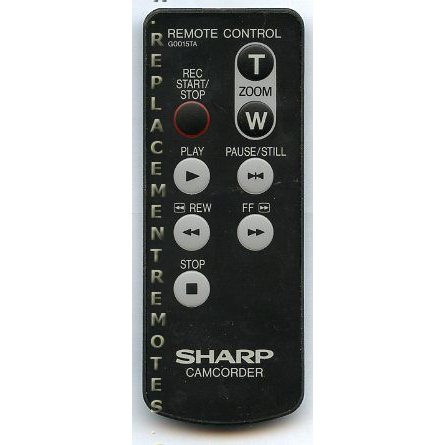 Sharp G0015TA Video Camera Remote Control