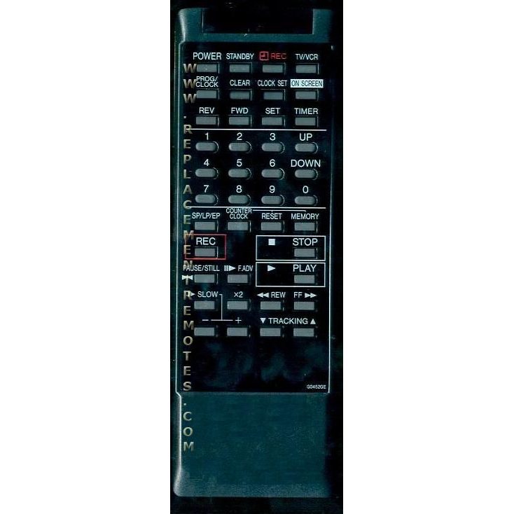 Sharp G0452GE VCR Remote Control
