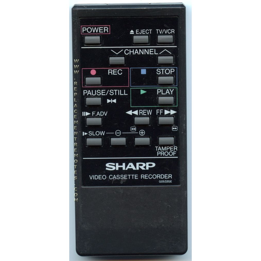 Sharp G0532GESA VCR Remote Control