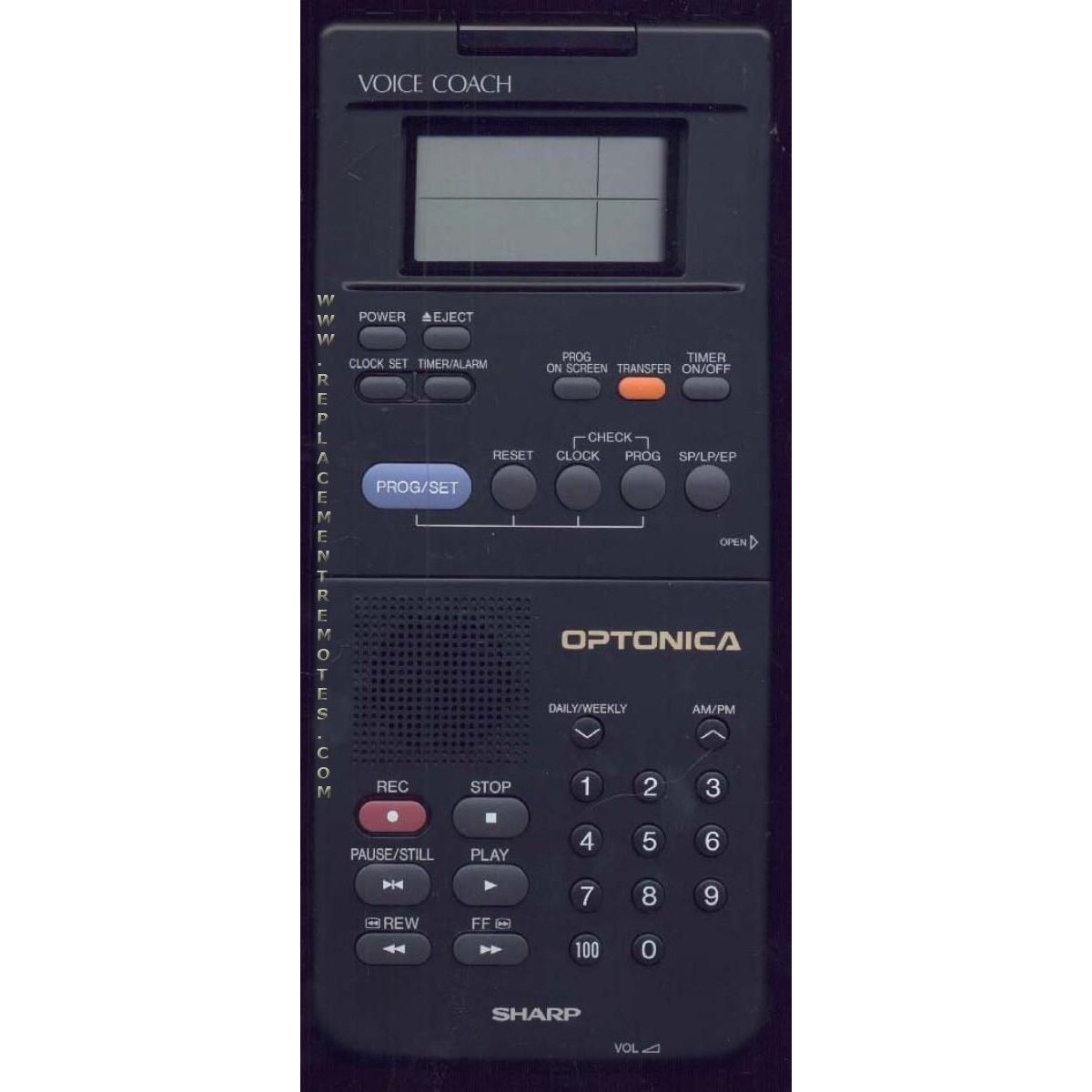 Sharp G0560GE VCR Remote Control