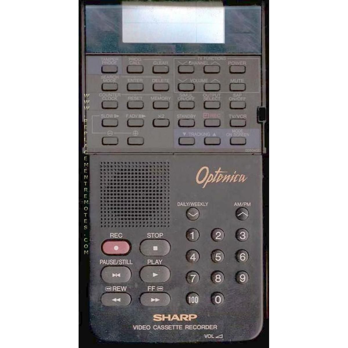 Sharp G0561GE VCR Remote Control
