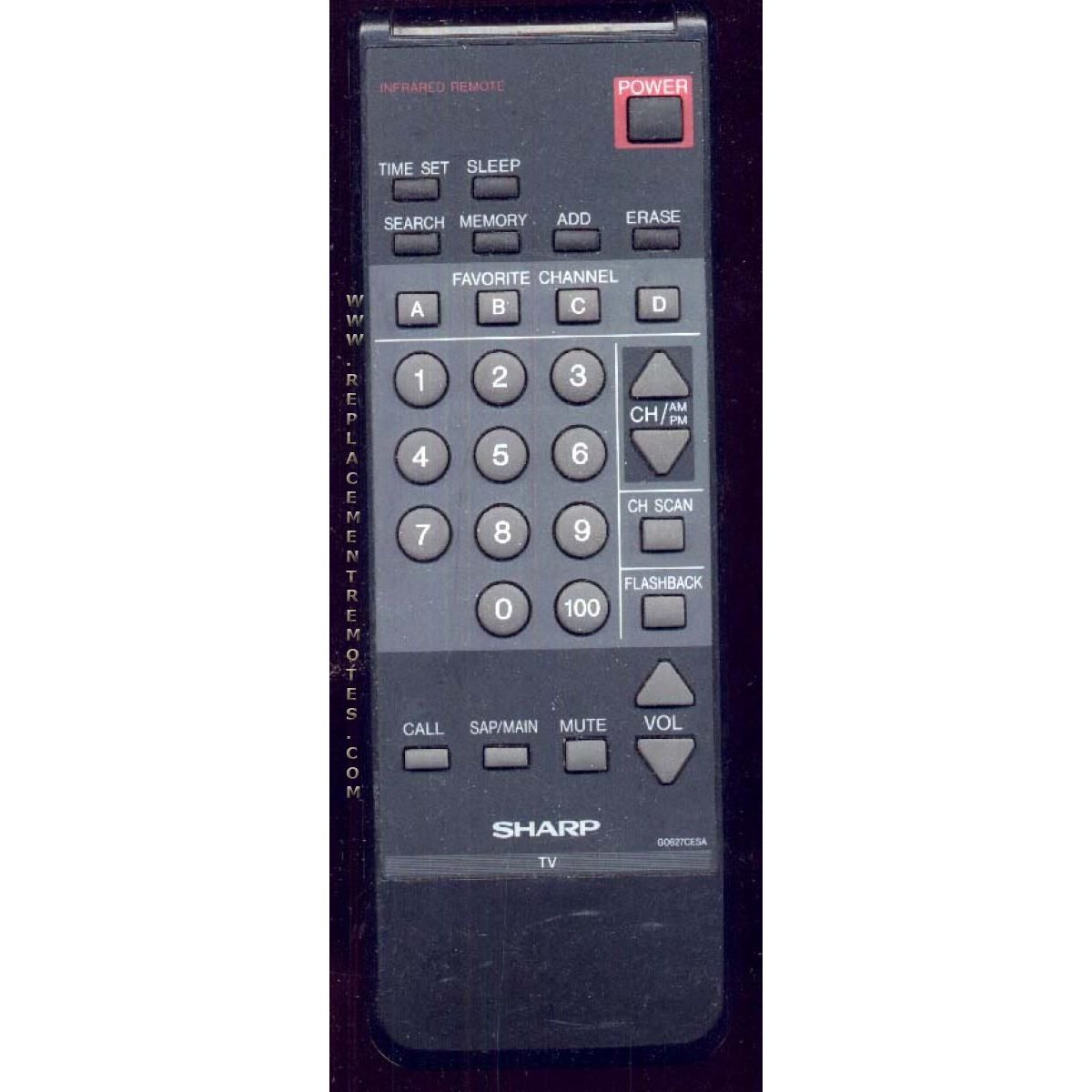 Sharp G0627CESA TV Remote Control